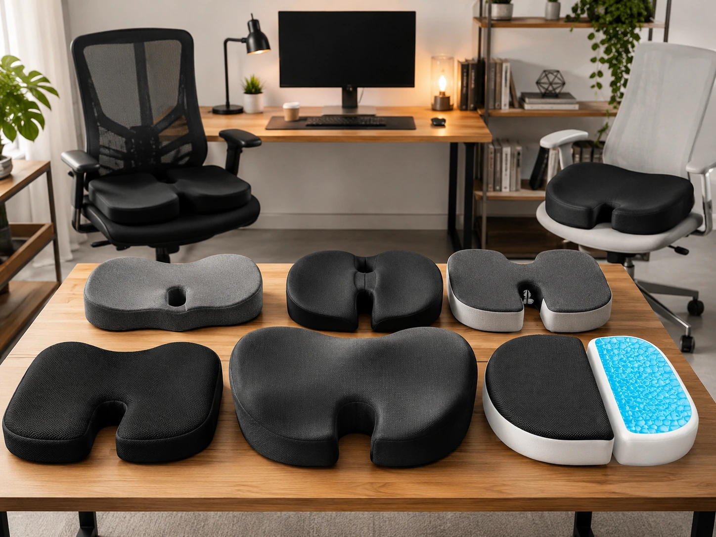 The Best Seat Cushions for Office Chair in 2026 (Coccyx, Sciatica and All-Day Comfort): Picks and Trade-offs