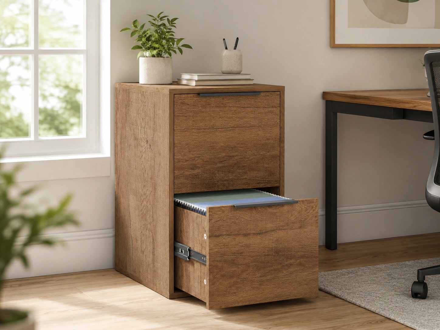 FATIGOS 2-Drawer Wood File Cabinet