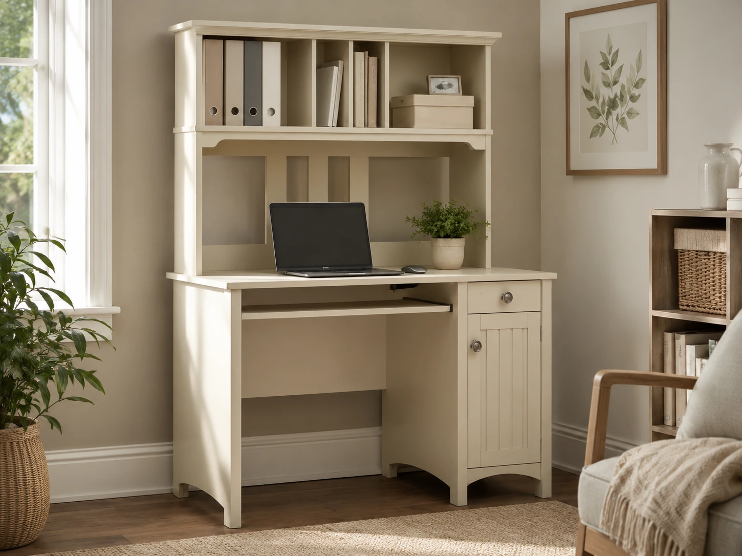 Bush Home Salinas Computer Desk with Hutch