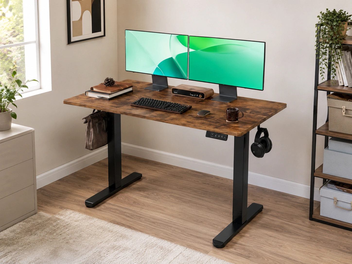 Claiks Electric Standing Desk, 48x24"