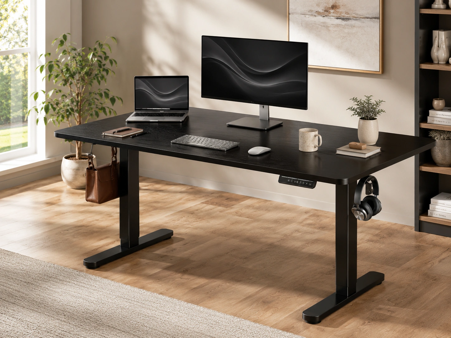 Veken 55 Inch Large Electric Standing Desk