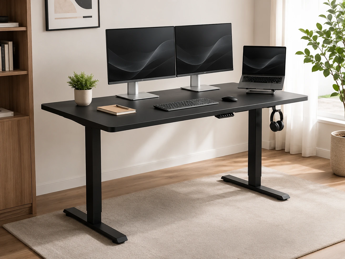 FlexiSpot Solid Bamboo One-Piece Standing Desk, 60x30"