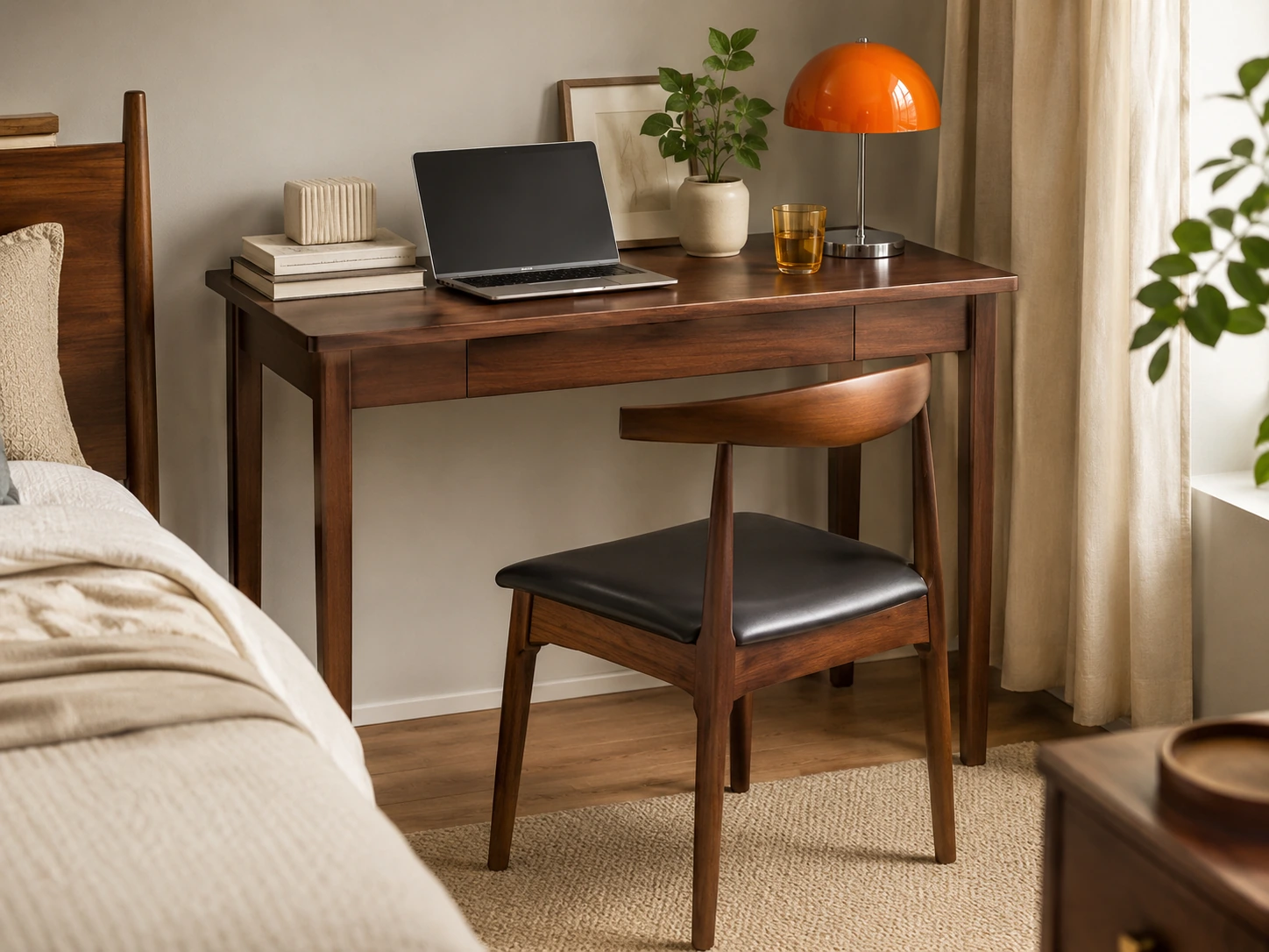 Cttasty Solid Wood Computer Desk 35.4"