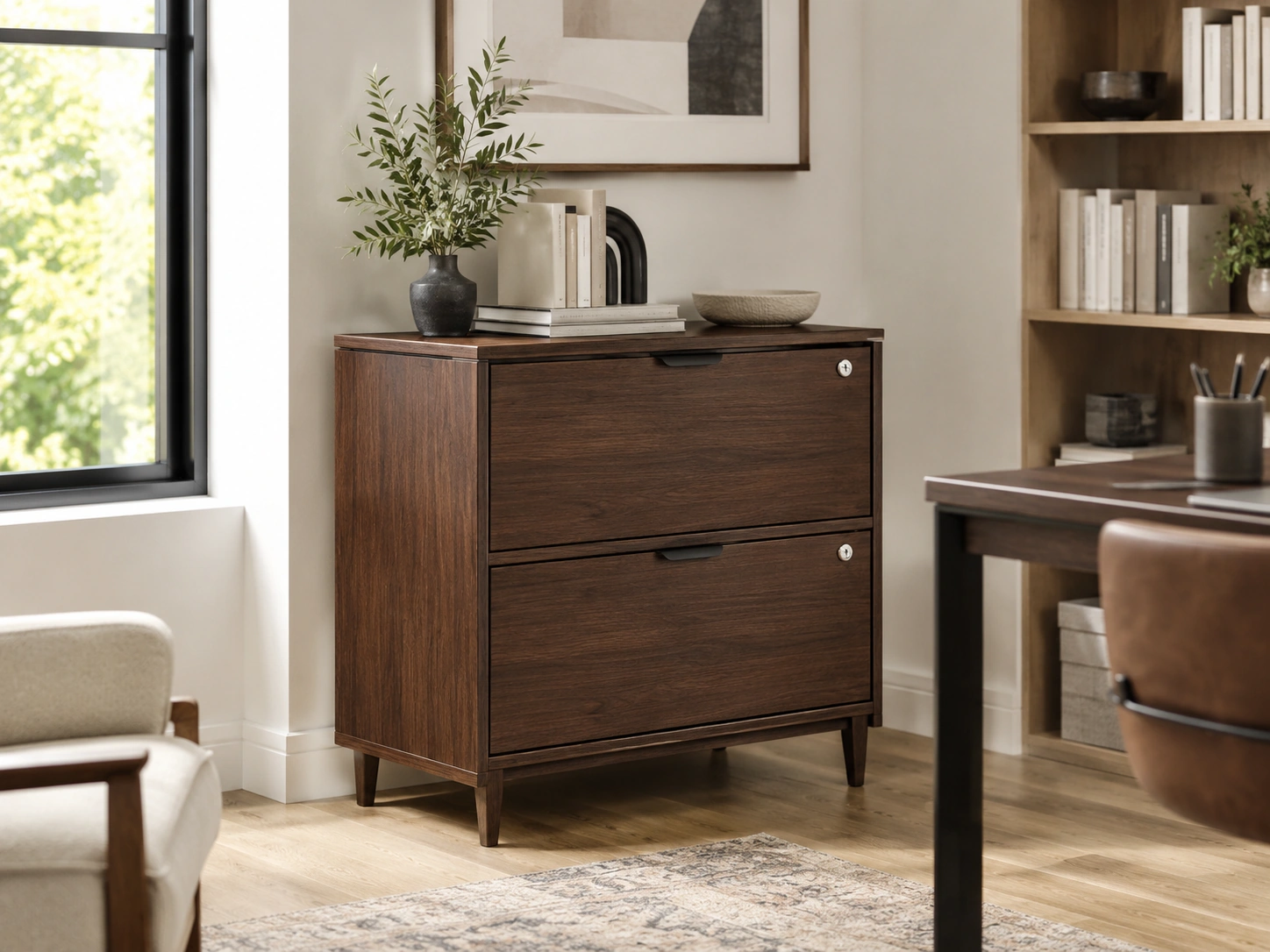 Sauder Clifford Place Lateral File, Grand Walnut Finish