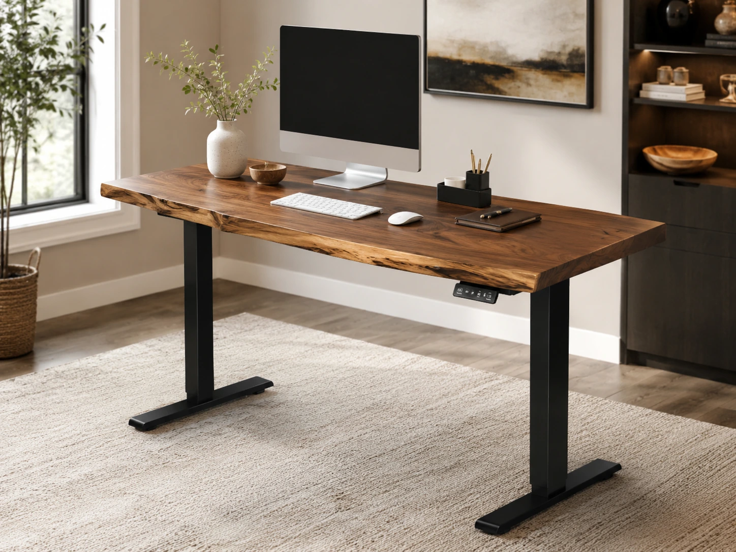 FlexiSpot E6 MAX Woodix Acacia 72x30" Dual Motor Standing Desk