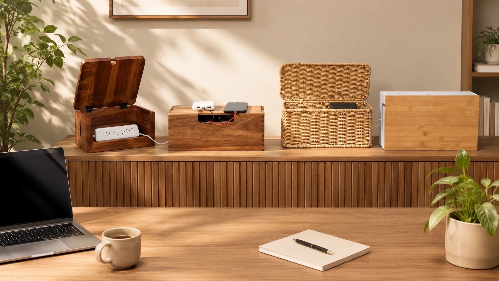 The Best Wood Cable Management Boxes for a Cleaner, More Useful Desk