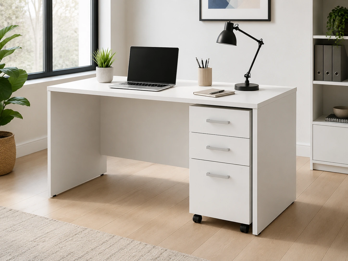 Sauder Palladia Executive Desk with Drawers