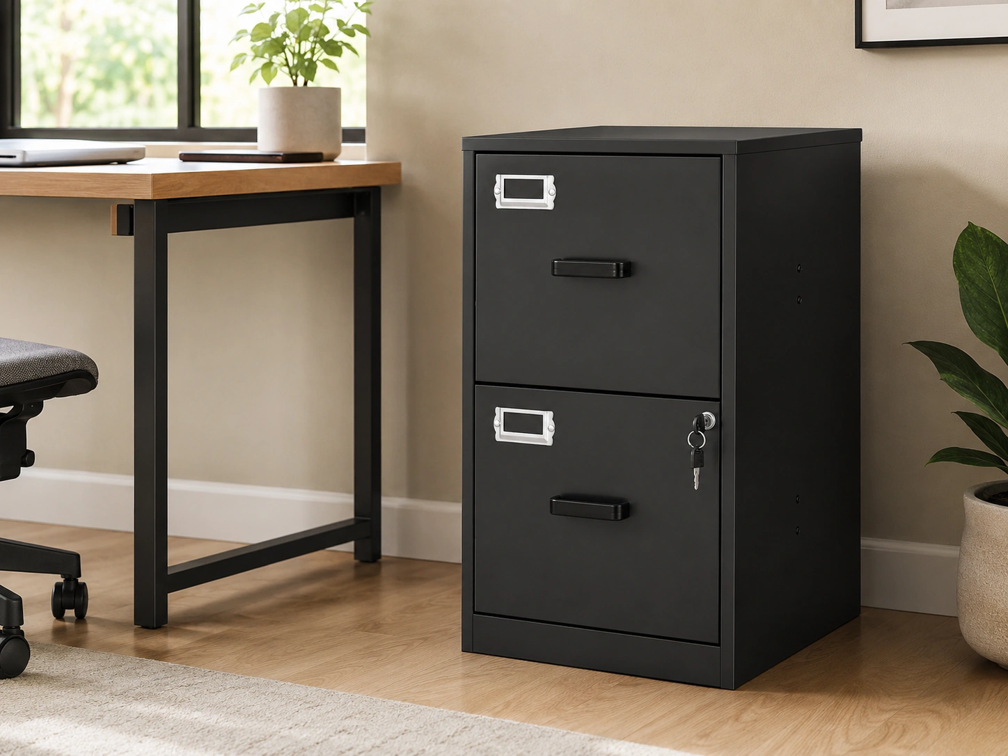 BYNSOE 2-Drawer Steel File Cabinet