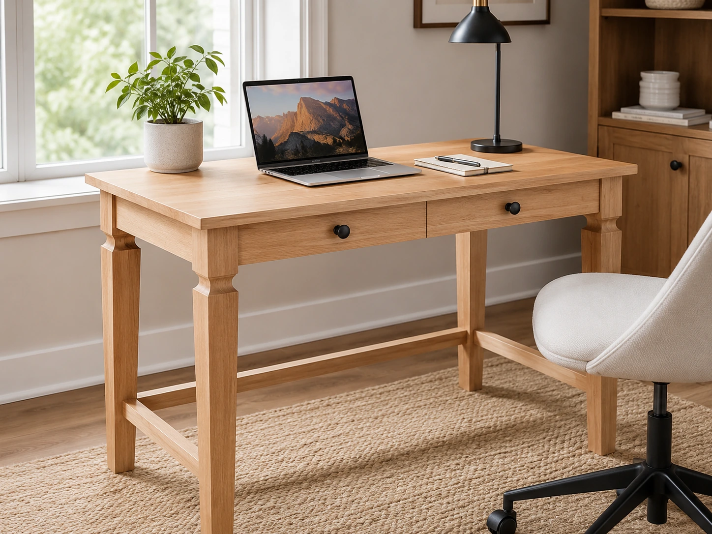 IC International Concepts Writing Desk with Drawer
