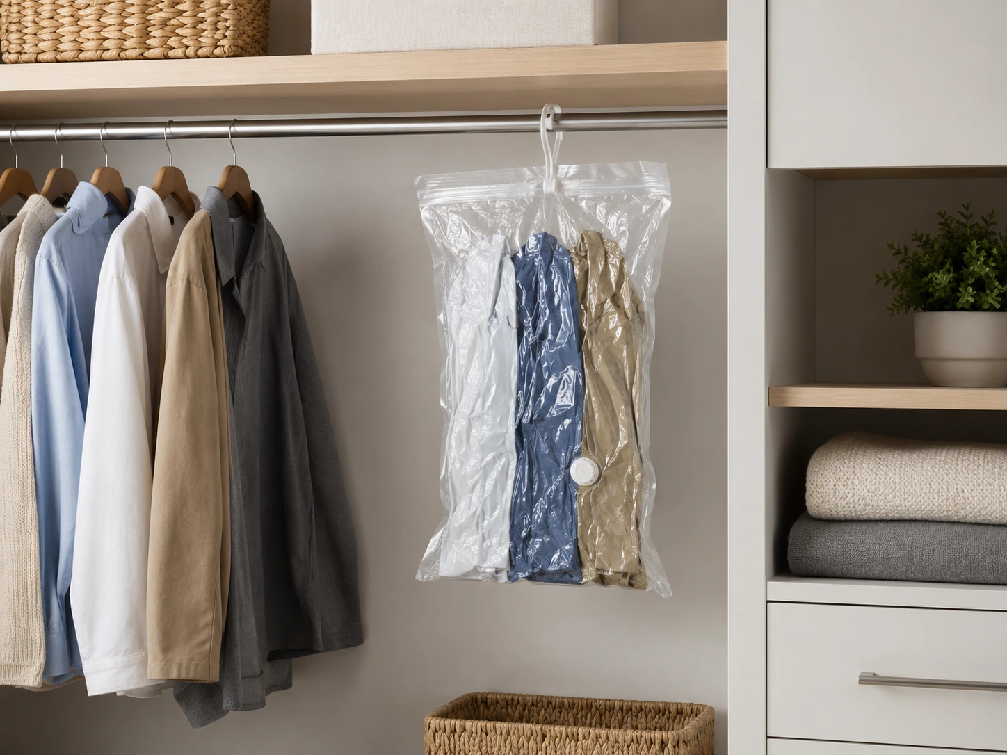 Hefty Shrink-Pak 3 Large Hanging Vacuum Storage Bags