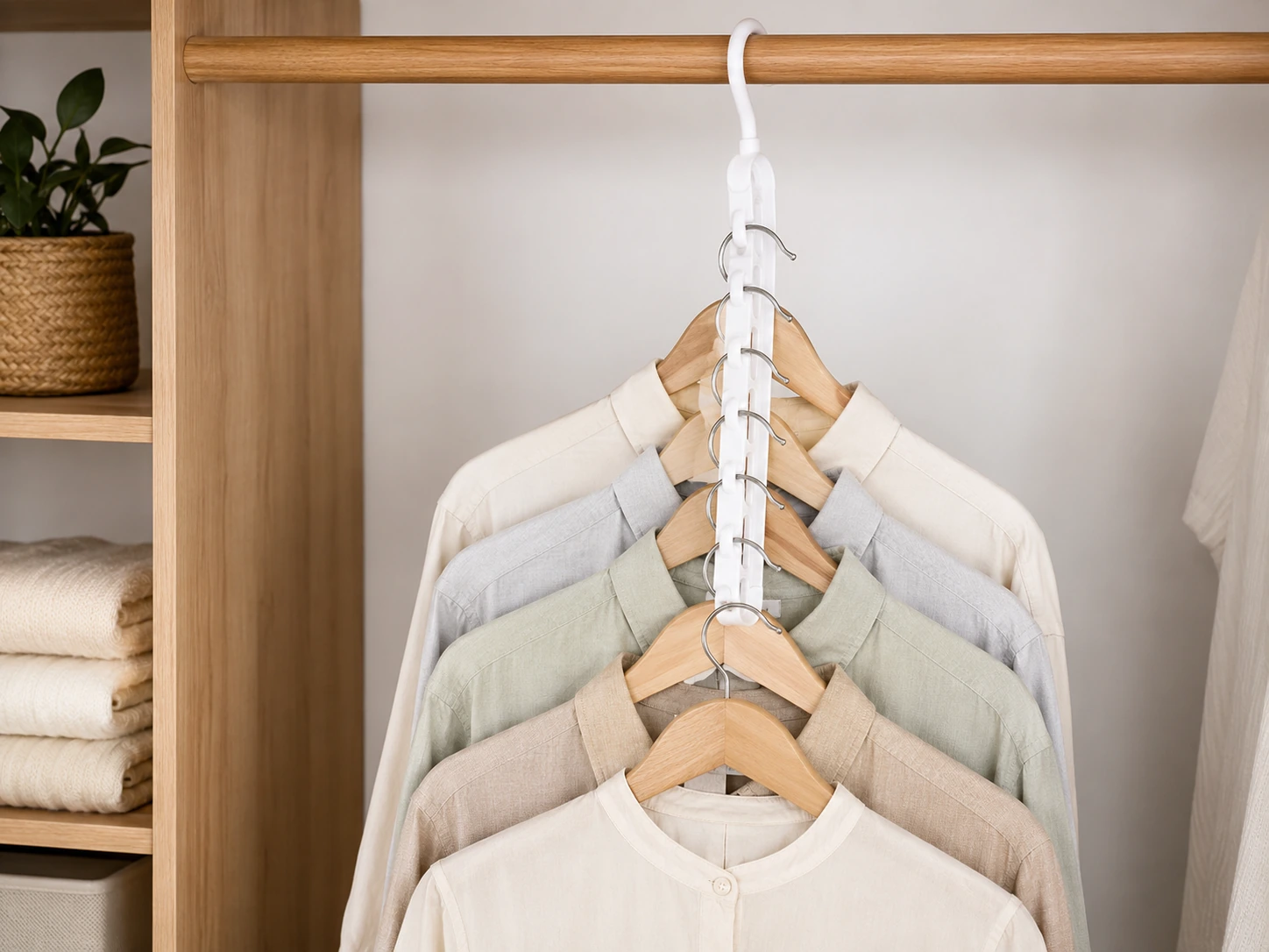 Closet Doubler Rod Hanger