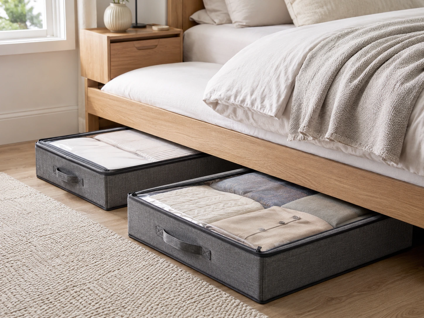 homyfort Under-Bed Shoe Storage, Set of 2