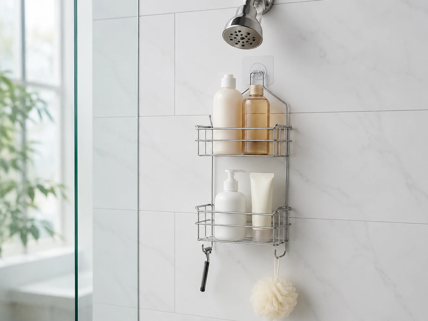 Command Shower Caddy with Water-Resistant Strips