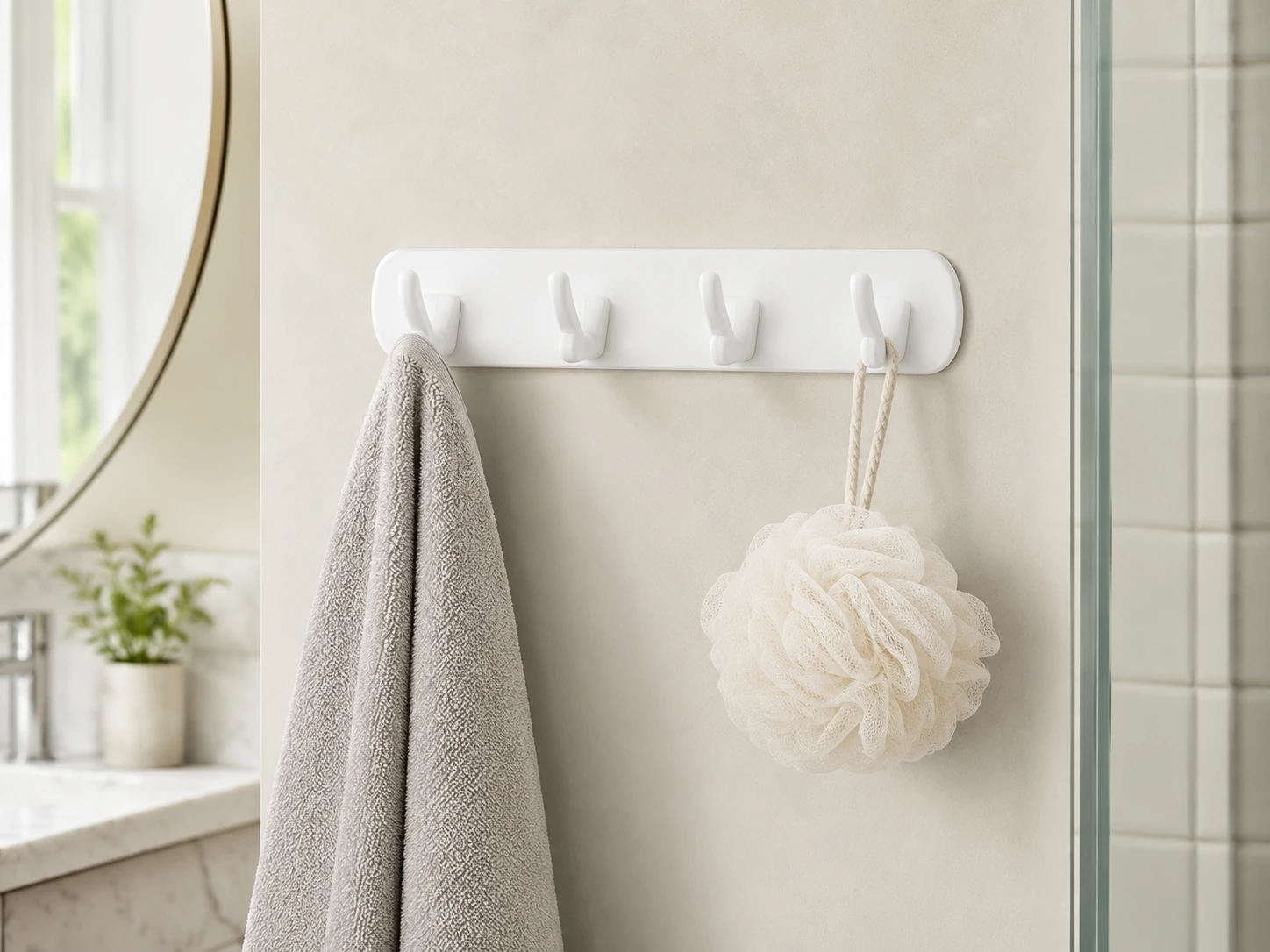 Command Bath Multi-Hook -- Towel & Robe, Water-Resistant