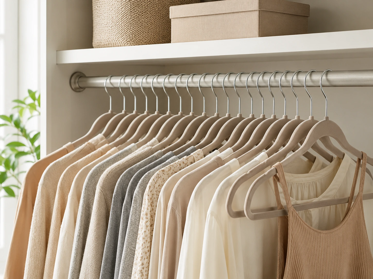 HOUSE DAY Velvet Hangers 60-Pack