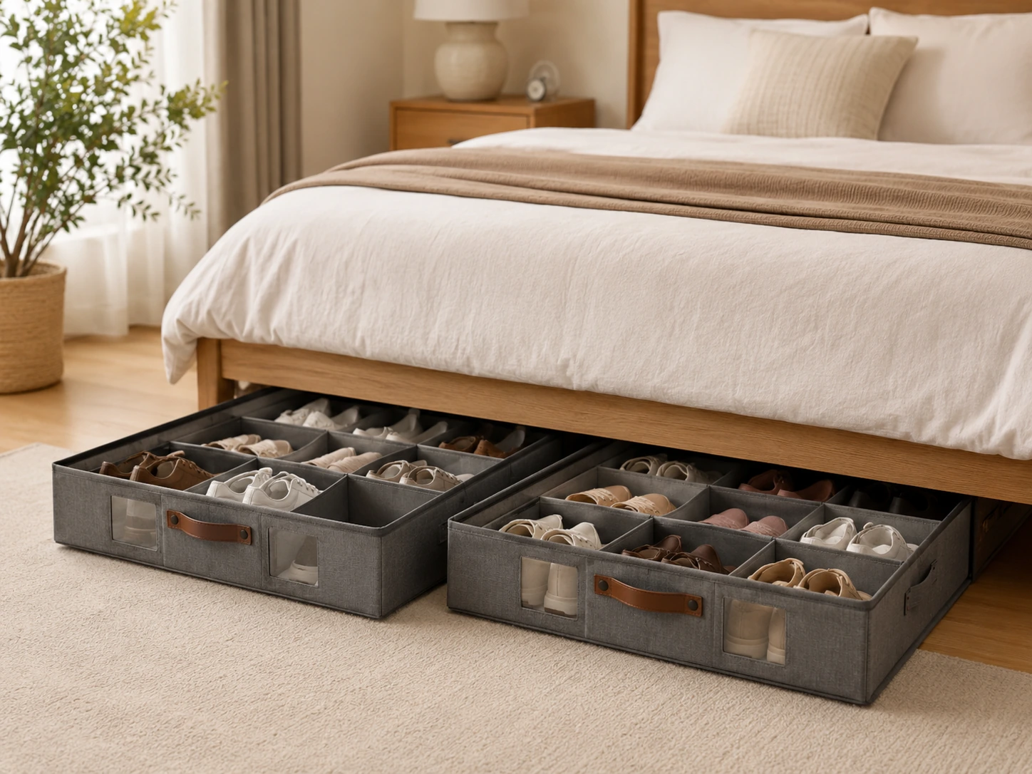 homyfort Under-Bed Shoe Storage Set of 2