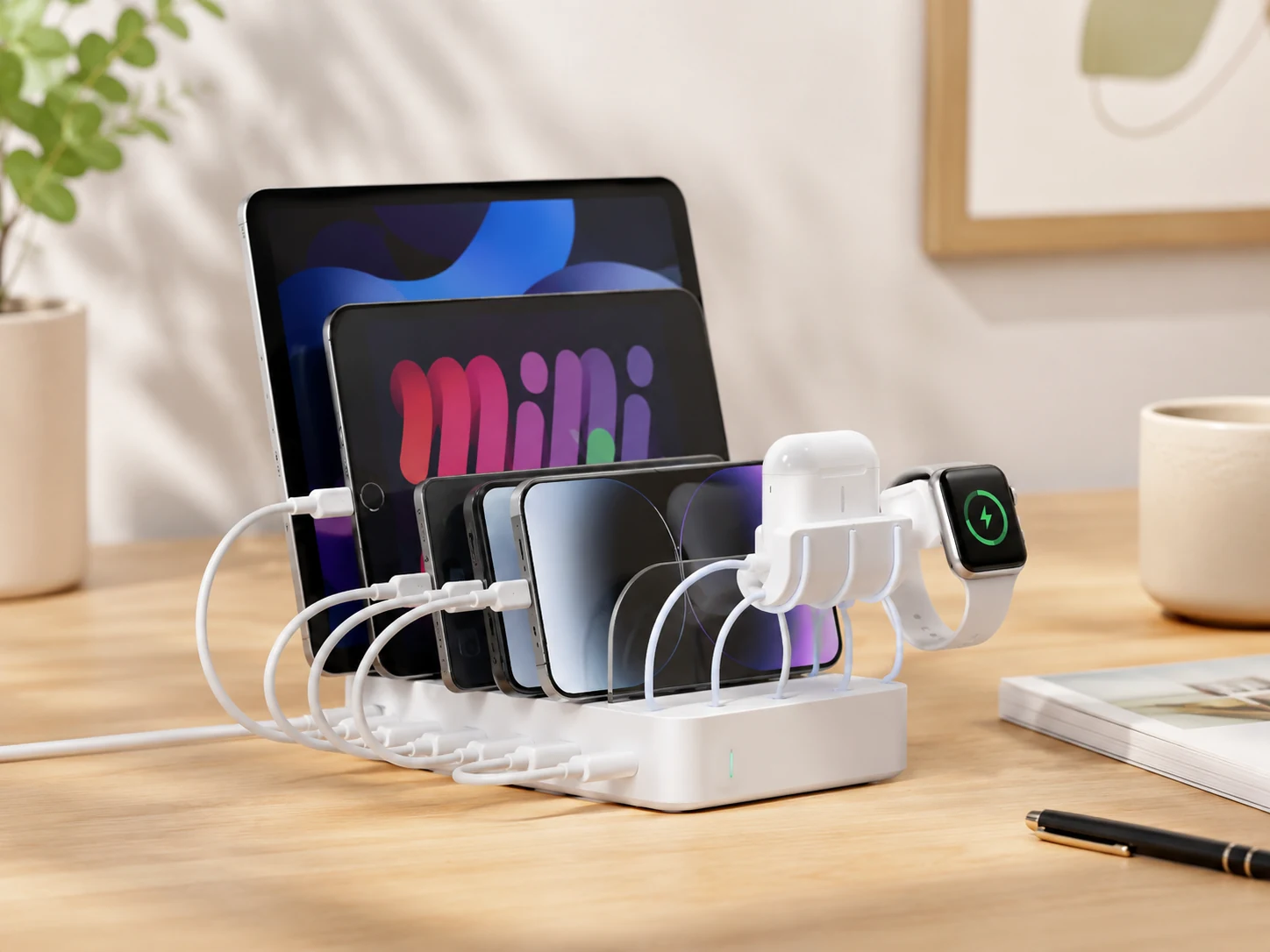 SooPii 6-Port + 6 Cables