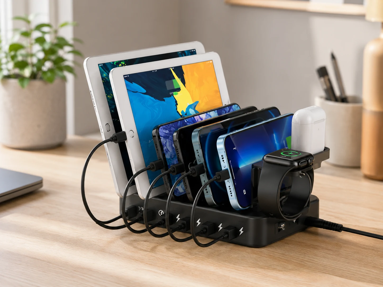 MSTJRY 68W 6-Port + 8 Cables
