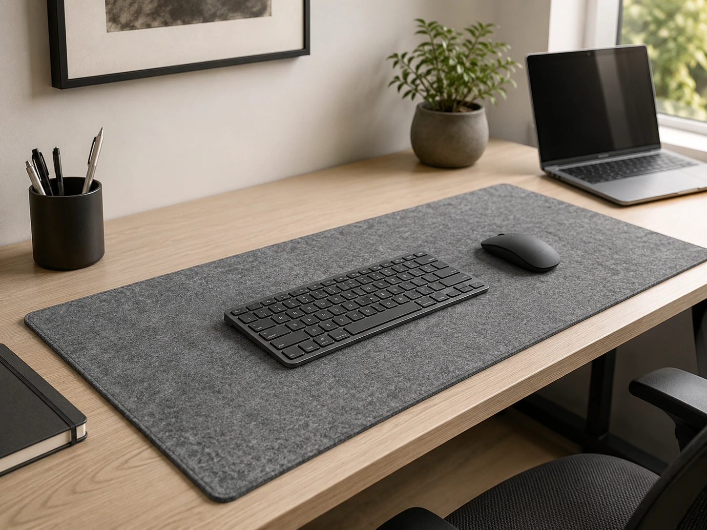 DAWNTREES Felt Desk Mat 36x12"
