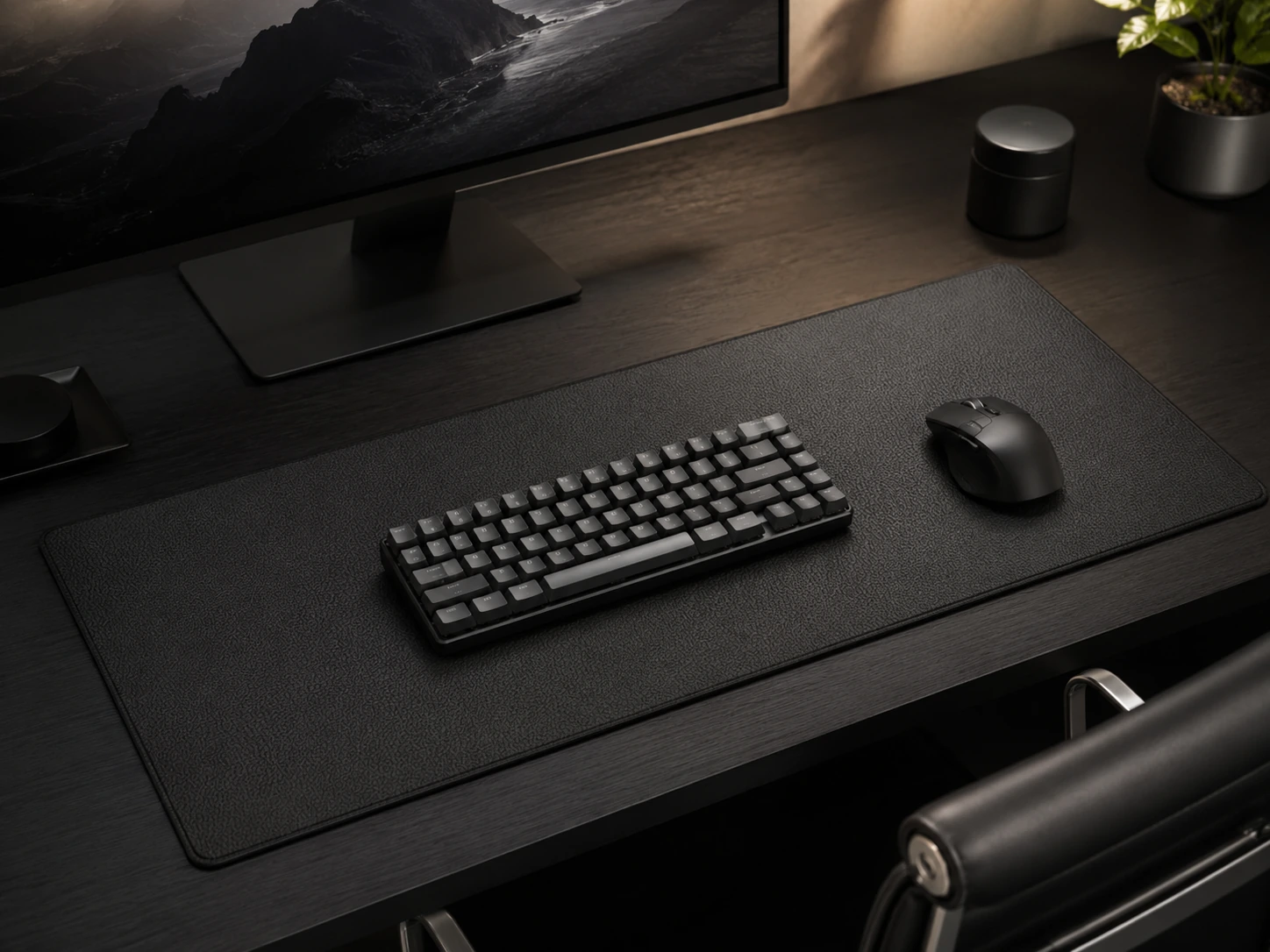 Nordik Vegan Leather -- Pebble Black