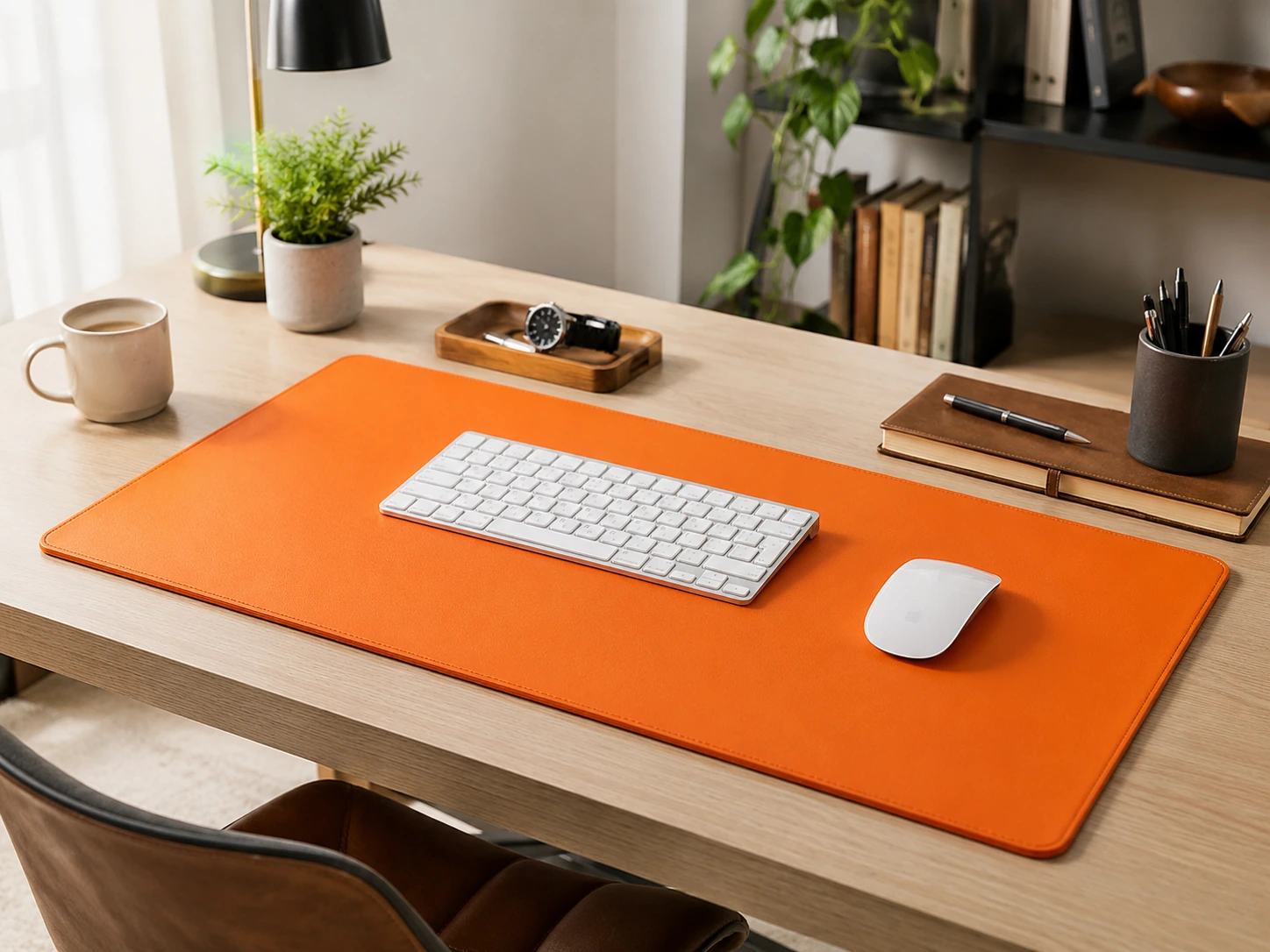 Nordik Vegan Leather -- Tangerine Orange