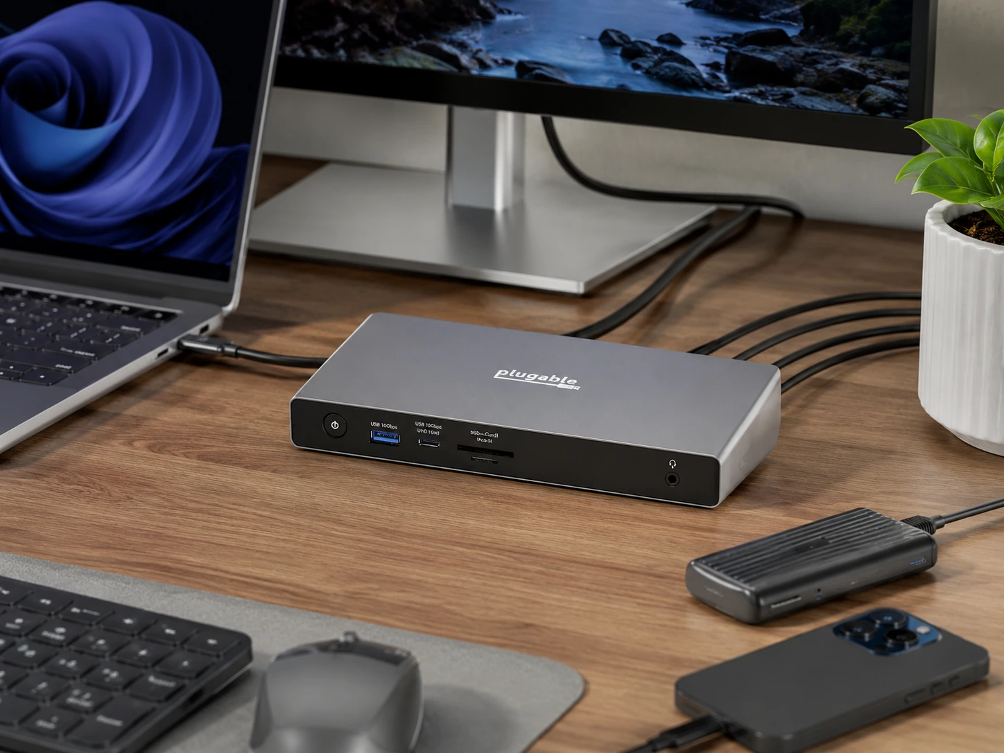 Plugable USB4 11-in-1 Dual Monitor