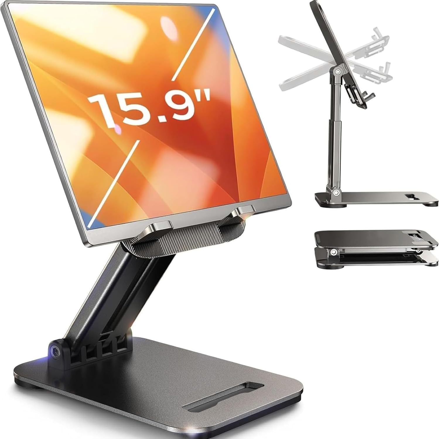 LISEN Height-Adjustable Aluminum Tablet Stand