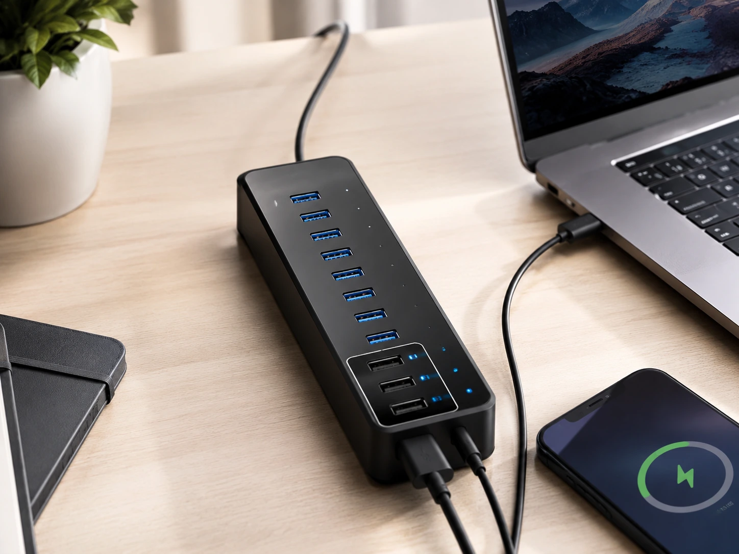 Anker 10-Port USB 3.0 Hub 60W