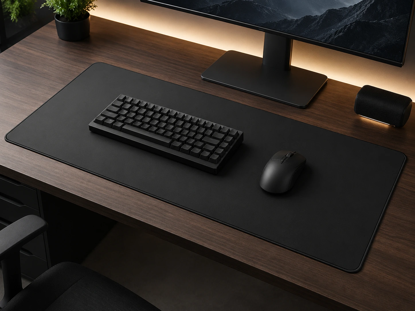 DAWNTREES Felt Desk Mat (35.4 × 17.3 in)