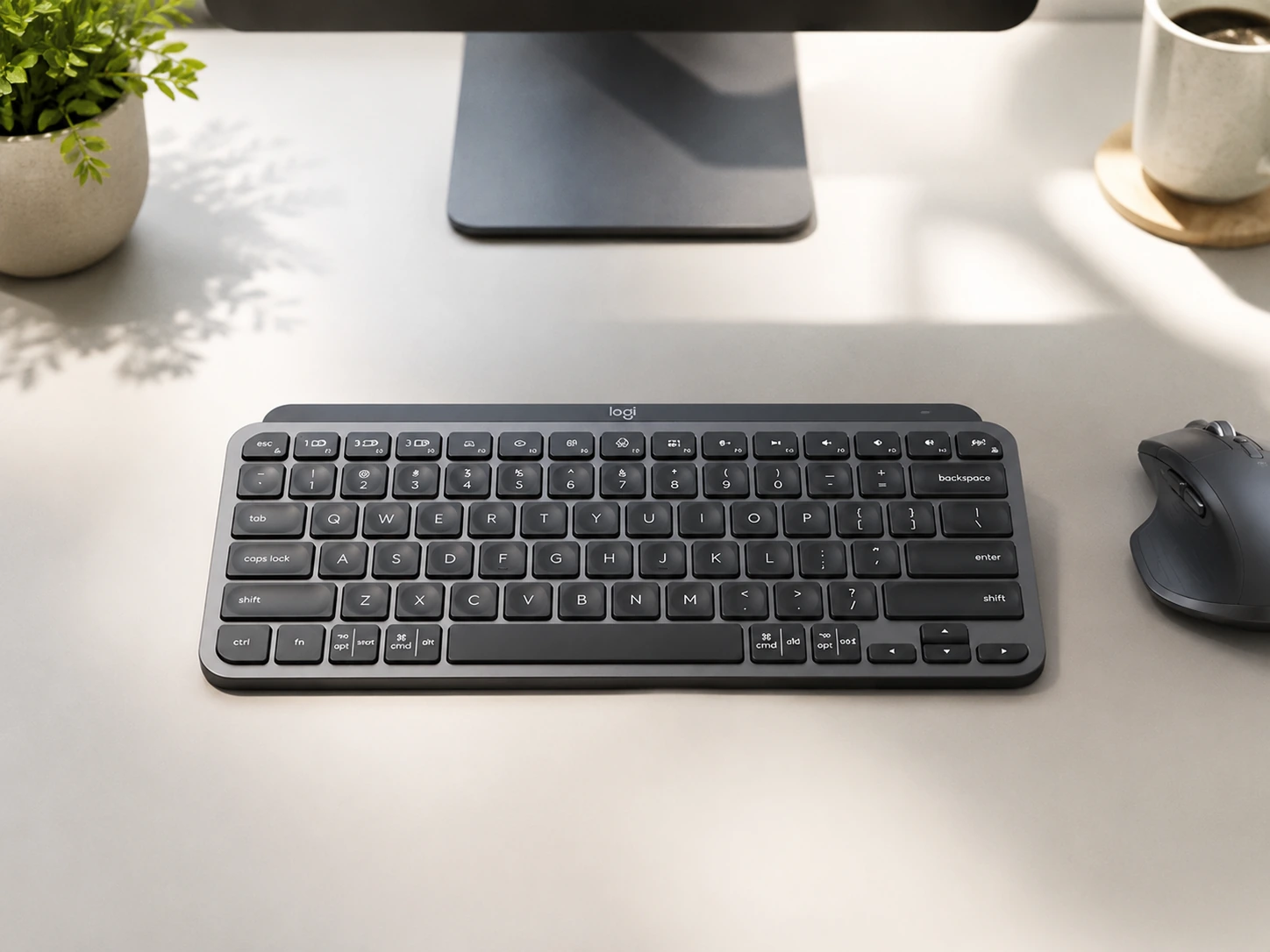 Use a Slim Keyboard and Compact Mouse